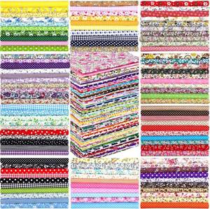 lot 17455 image: Kingdder 200 Pcs 10 x 10 Inch Cotton Fabric Squares for Quilting Fat Craft Quarters Sewing Fabric Bundle Squares Precut Printed Patchwork for DIY Craft Scrapbooking Cloth Handmade Accessory(Cartoon)