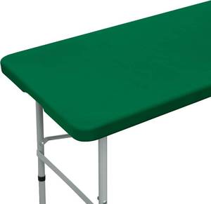 lot 17472 image: NEWISHER Fitted Rectangle Tablecloth 36 x 60 Inch Elastic Table Cloth Stretch Spandex Tables Cover Green Washable Polyester Tables Top Cap Cover for Dining Picnic Camping Indoor and Outdoor