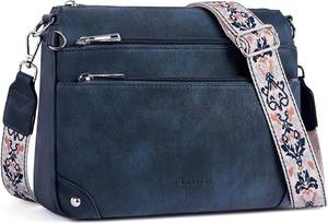 lot 17480 image: Crossbody Bags for Women Rfid Travel Crossbody Purses Leather Handbags Medium Shoulder bag with Adjustable Strap