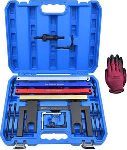 lot 17708 image: Master Engine Timing Vanos Camshaft Alignment Locking Tool Kit, Compatible with BMW 2.5 3.0 N51 N52 N53 N54 N55 S55 Engines, Including BMW 3 Series 328i, Crankshaft Flywheel Alignment Tool