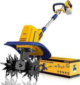 lot 17001 image: Cordless Garden Tiller Cultivator, Compatible with DeWalt 20V MAX Battery, 360 RPM High Torque, 9 Width x 7 Depth, Lightweight Garden Soil Tool for Weeding, Tool Only-Battery Not Included