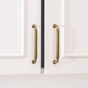 lot 9247 image: Goldenwarm 5 Pack 5 Inch Champagne Bronze Cabinet Pulls Kitchen Cabinet Handles Solid Zinc Alloy Pulls for Cupboard, Bathroom, Drawer & Dresser - Retail $20