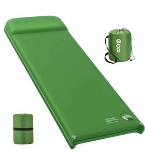 lot 19600 image: Self-Inflating Camping Sleeping Pad with Pillow - Retail $25