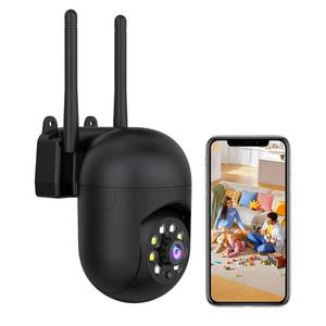 lot 24129 image: JAIOTlink 2K Security Camera Wired, 2.45GHz Home WiFi Camera, 360° PTZ Baby Monitor with Color Night Vision, Motion Detection, 2-Way Audio, Compatible with Alexa - Retail $238