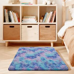 lot 24149 image: Ehayx 3x5 Rugs for Bedroom, Fluffy Area Rugs for Living Room, Small Fuzzy Shag Soft Non-Slip Carpet for Kids Girls and Boys Nursery Dorm Indoor Room Home Decor (3ft X 5ft, Rainbow) - Retail $22