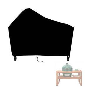 lot 24150 image: Aidetech Kamado Ceramic BBQ Grill Cover for Big Green Egg, Heavy Duty Waterproof Grill Station Table Cover, Outdoor Grill Cart Cover-60 L x 30 W x 50 H - Retail $38