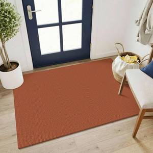 lot 24159 image: KOZYFLY Washable 3x4 Woven Entry Area Rug, Braided Throw Rugs for Entryway, Non Slip Door Mat Indoor Outdoor Entrance, Front Porch Foyer Carpet for Kitchen, mudroom, Bathroom, Burnt OrangeTan - Retail $36