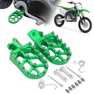 lot 24181 image: AnXin Foot Pegs Motorcycle Universal CNC Footpeg for KX KLX 50-125cc BT200X Mini Bike SSR Apollo RFZ TaoTao Lifan Kayo Coolster Pit Bike - Green - Retail $30