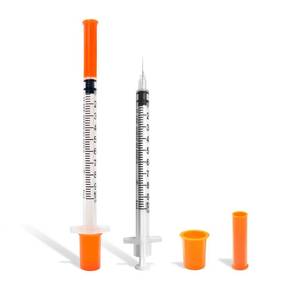 lot 28107 image: Syringes with Needle, 31G 516 8mm 1cc Syringe, Disposable Individual Package - Retail $9