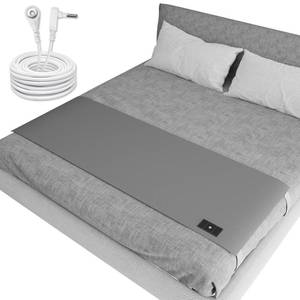 lot 28109 image: Grounding Sheets for Queen Size Bed, Grounded Bed Sheets with 10% Silver Fiber, Grounding Sheets for Better Sleep, Energy, Gray, 2760