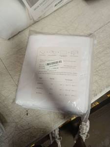 lot 42687 image: White Tablecloth 2-Pack 60x102 Inch - Retail $12