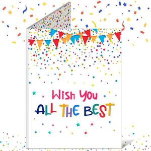 lot 43107 image: Jumbo Greeting Card Large Guest Card White Farewell Retirement Party Card Decorations Wish You All The Best Coworkers Retirement Signature Goodbye Going Away Gifts Birthday Guest Book for Men Women - Retail $13