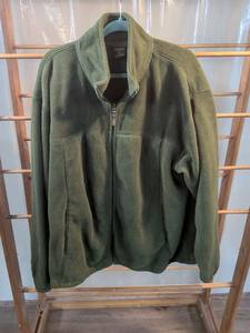 lot 65 image: Cabelas Mens Full-Zip Fleece Jacket 2XL Tall Olive Green