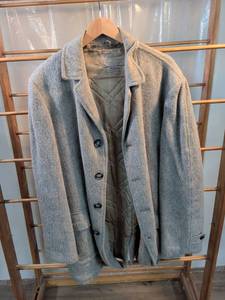 lot 79 image: Fieldmaster Outerwear by Sears Roebuck Gray Wool Coat with Milium Lining