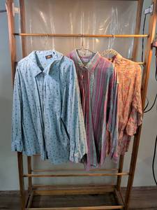 lot 112 image: Lot of 3 Womens Plus Size Button-Up Shirts - Route 66 & Mission Bay