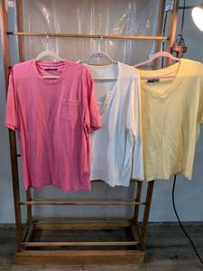 lot 115 image: Womens Plus Size T-Shirt Lot of 3 - Basic Editions & White Stag
