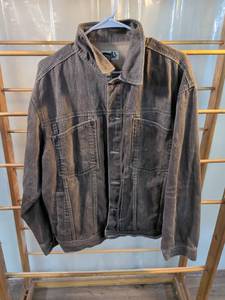 lot 123 image: Godbody Denim Technology Dark Wash Denim Jacket - Size M