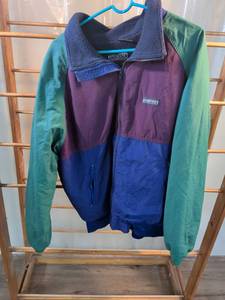 lot 132 image: Lands End Squall Jacket Color Block Fleece Collar