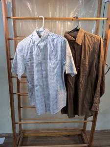 lot 157 image: Roundtree & Yorke Gold Label Mens Plaid Button-Down Shirts - Lot of 2 Size S and M