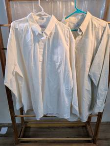 lot 160 image: Borck Brothers & Enro Mens Tall Dress Shirts - Size 18.5 (Set of 2)