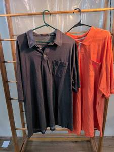 lot 163 image: Cotton Mist by Enro Mens Polo Shirts Set of 2 - Size 3XL Tall