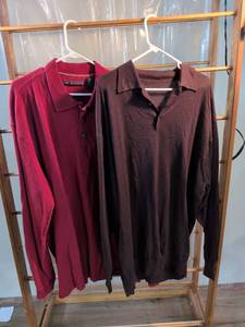 lot 166 image: Axis Mens Long Sleeve Polo Shirts Bundle - Size 3XLT