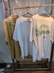 lot 169 image: Margaritaville Graphic Tee & Wichita Area Big Wheels Henley Shirt Bundle