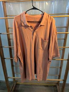 lot 183 image: Cabelas Mens Pique Polo Shirt 3XL Tall Salmon