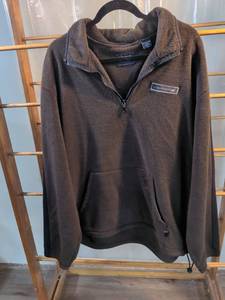 lot 192 image: IZOD PerformX Mens Quarter-Zip Fleece Pullover XXL Brown