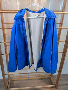 lot 202 image: King Louie Pro Fit Royal Blue Snap-Front Coach Jacket 2XL