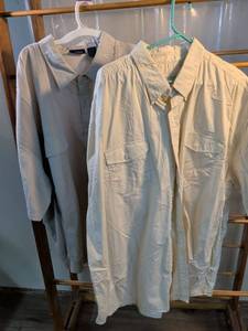 lot 204 image: Roper & Harbor Bay Mens Big & Tall Button-Up Shirts - Size 3XL (Set of 2)