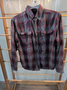 lot 209 image: George Mens Plaid Flannel Button-Up Shirt Size M