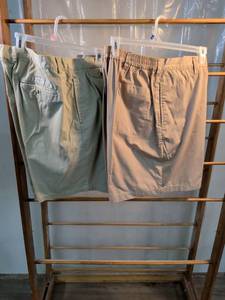 lot 210 image: Nautica Mens Khaki Cotton Chino Shorts with Elastic Waist