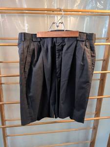 lot 212 image: The Sansabelt System Black Pleated Dress Shorts
