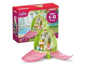 lot 27615 image: Playset - Foldable Flower Playhouse with Fairy, 3 Baby Dragon Toys, Reusable Stickers and Accessories - Fantasy Toys for Kids 5  42520 - Retail $30