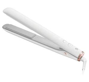 lot 27616 image: T3 SinglePass StyleMax Professional 1 Ceramic Flat Iron with Custom Heat Automation, 9 Heat Settings, Longer Ceramic Plates, for Straightening, Waving, Curling & Styling - Retail $180