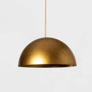 lot 1012 image: Metal Dome Large Pendant Lamp Gold (Includes Energy Efficient Light Bulb) - Project 62  Leanne Ford