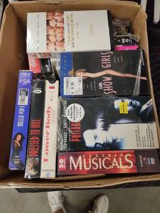 lot 1056 image: Large Lot of VHS Tapes and DVD Set - Mixed Movies and Fitness Videos