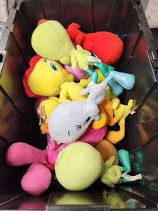 lot 1062 image: Looney Tunes Plush Stuffed Animal Lot - Tweety Bird and Friends