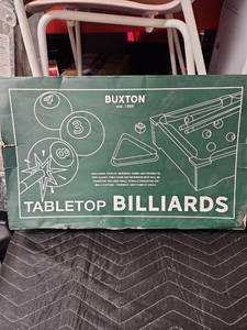lot 1070 image: Buxton Tabletop Billiards Set