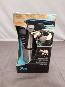 lot 2241 image: Smart Gifts Smart Mug 16 oz 12V Car Travel Mug