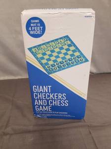 lot 2272 image: Giant Checkers and Chess Game Set