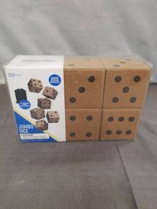 lot 2273 image: Jumbo Dice Set with Storage Bag