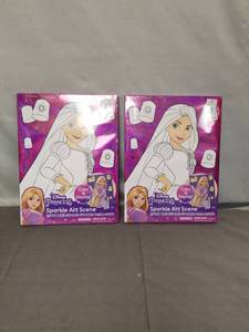 lot 2289 image: Disney Princess Rapunzel Sparkle Art Scene Coloring Sets