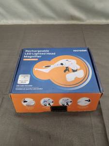 lot 2292 image: YoctoSun Rechargeable LED Lighted Head Magnifier with Interchangeable Lenses No Charger