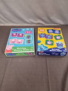 lot 2314 image: Peppa Pig & Blues Clues and You Matching Memory Game Set of 2