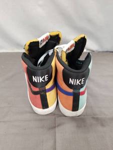 Nike Blazer Mid '77 EMB NBA Multicolor High-Top Sneakers Size US 10 No Shoelaces