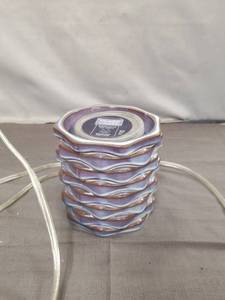 lot 2369 image: Yankee Candle Scenterpiece Wax Warmer with Haunted Hollow Meltcup