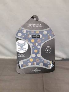 lot 2391 image: Lucy & Co. Reversible Dog Harness - Space Print, Size XL