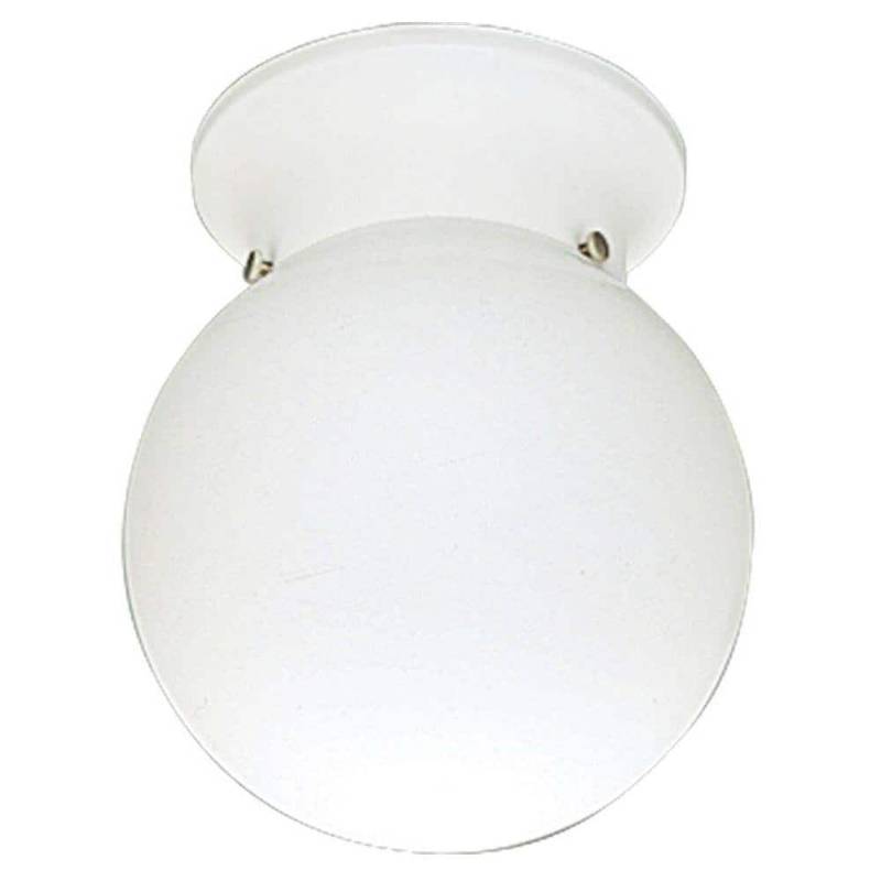 lot 59276 image: One-Light Glass Globe 6  Close-to-Ceiling